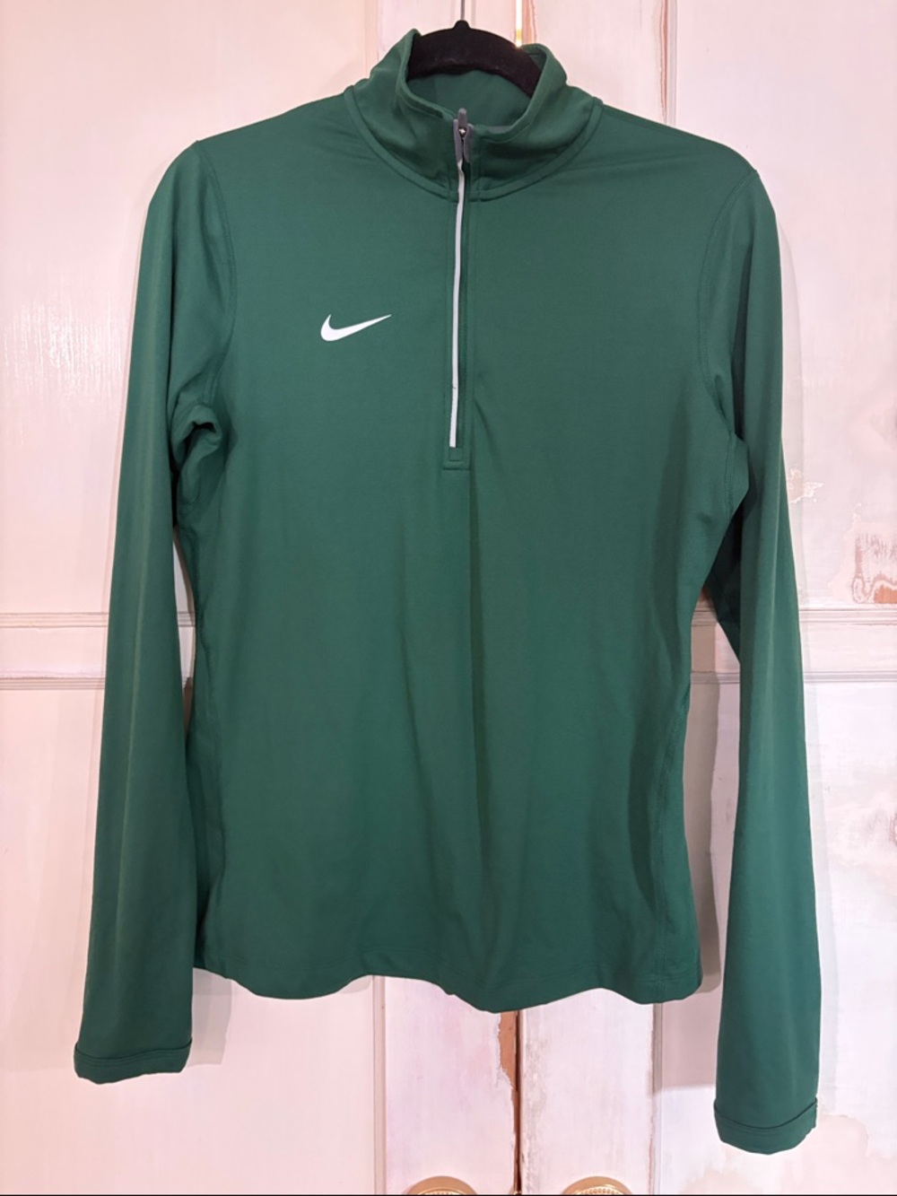 Nike Green Half-Zip Performance Dry-Fit Top